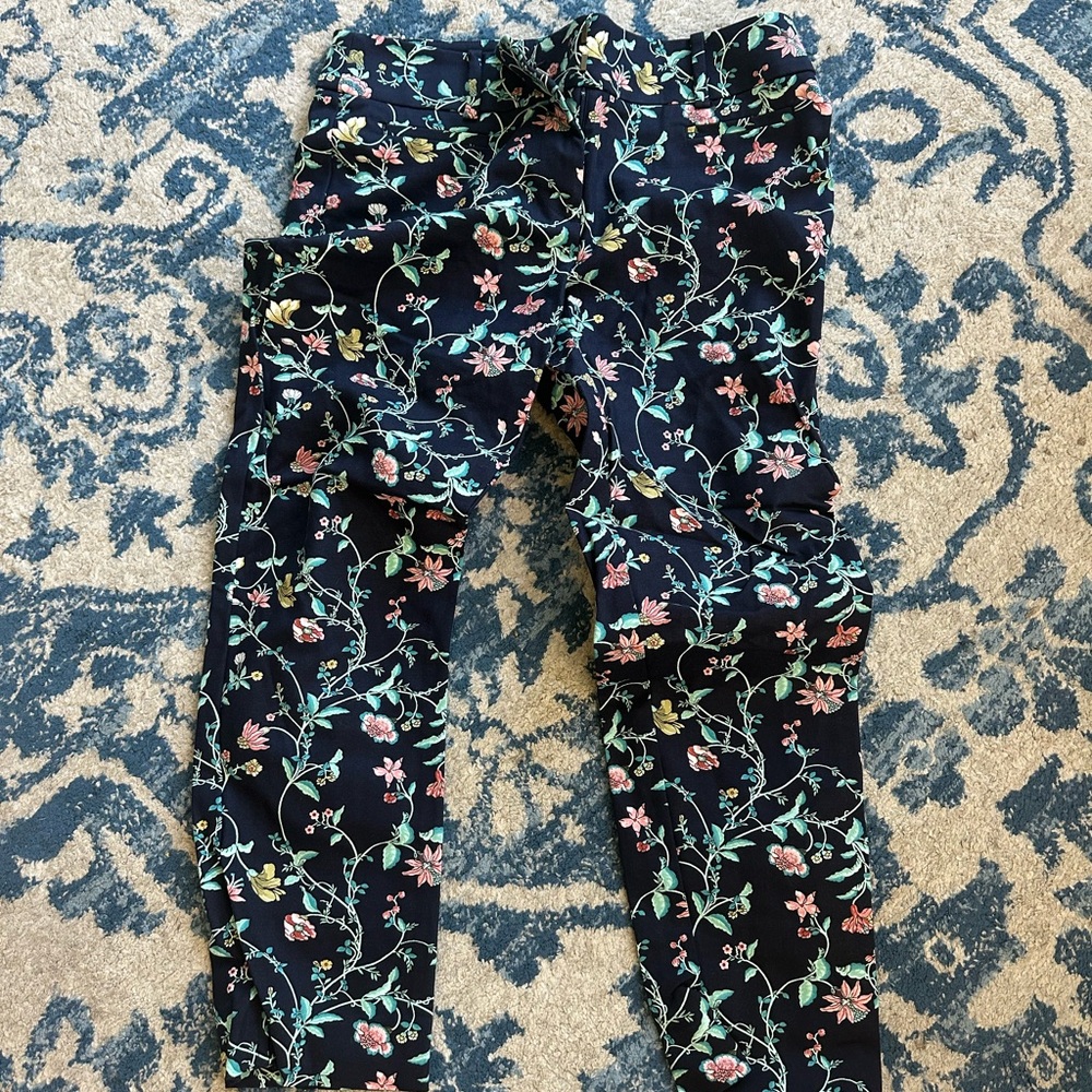 LOFT work pant with Floral Pattern